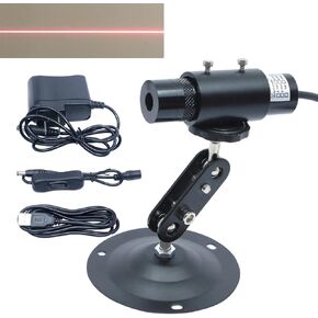 Adjustable 5V 650nm Red Line Module Linear Alignment Locator for Wood Stone Fabric Cutting Positioning