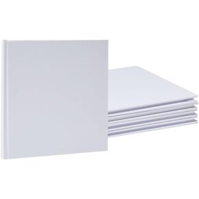 5 Pack Blank Books for Kids to Write Stories, Hardcover Sketchbooks for Students Empty Blank Comic Book DIY Make Your Own Book Blank inside 32 Pages (White, 5 x 5 In)