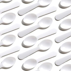 Extra Sturdy, BPA Free 1000ct Plastic Tasting Spoons. Disposable Mini Tasters for Sampling or Individual Portions of Ice Cream, and Appetizers. Great for Food Trucks, Parties and Events.
