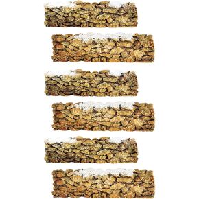 Department 56 Accessory for Villages Resin Stone Wall Accessory Figurine (Set of 6) , 5.5 x 1.5 inch
