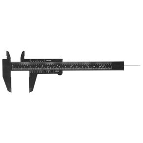 Joyzan Plastic Vernier Caliper, Mini Double Scale Measuring Tool Sliding Portable Gauge Ruler Fast Read Depth 0.05mm Precision Eyebrow Stencil Makeup Student School Office Home Carpentry Jewelry 150mm
