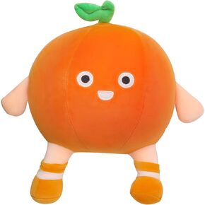 Cute Stuffed Fruit Toys Oranges, Mini Oranges Boys and Girls Birthday Party Gifts Easter Egg Filler, Sofa Cushions Elastic Plush Toys Halloween Party Decoration (9.8in/25cm)