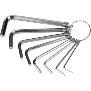 Allen Wrench Hex Key Set, 8 in 1 Metric L Shape Hexagon Head Wrench, Wrench Size: 1.5mm, 2mm, 2.5mm, 3mm, 3.5mm, 4mm, 5mm, 6mm