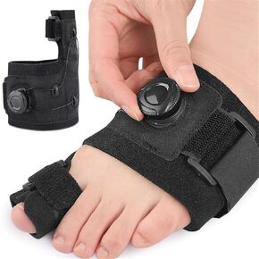 Bunion Corrector for Women Men Big Toe, Adjustable Knob Toe Aligner, Orthopedic Bunion Toe Straightener with Toe Separator for Hammer Toe, Overlap Toe, Bunion Pain Relief (1 Pcs) (Left)