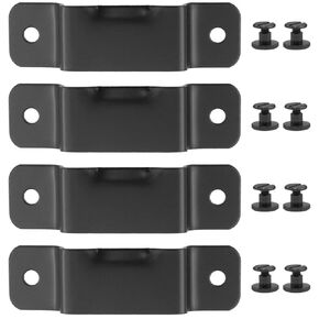 AYLIFU 4PCS Tape Measure Holder Clips Metal Measuring Tape Clips with Mounting Screws for Leather Tape Holster and Tool Bag Black