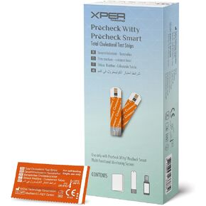 MbH Blood Cholesterol Monitoring Test Strips 10 Single Pack in Procheck Smartphone dongle Home Health Test Quick, Simple & Easy-to-Use, Clear Easy to Read Results - Android System Type-C & iOS System