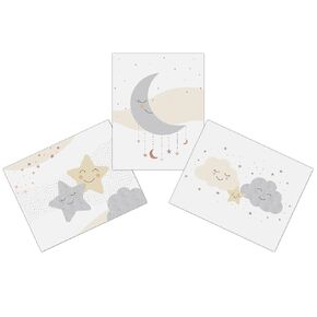 Lambs & Ivy Goodnight Moon 3-Piece Unframed Nursery/Child Wall Art 11" X 14"