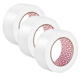 3-Pack Duct Tape White Heavy Duty - 1.88 in 66 Yds Total Waterproof No Residue Strong Adhesive Duct Tape Tearable for Indoor Outdoor Use,Multi Purpose Home Repair