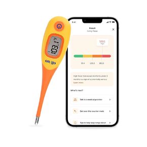 On/Go Genius Thermometer, The Quick, Smart Connected Thermometer for Adults and Children. Gives Recommendations on Treatment, Telehealth Support from Licensed Medical Provider Through On/Go app