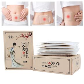 Portable herbal heating patch for menstrual cramps, Period Heating Patches for Weak & Normal Flow,disposable heating patch，moxibustion heat therapy patch (8 Count)