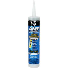 DAP AMP All Weather Window, Door and Siding Sealant, Clear, 9 Oz (7079800761)