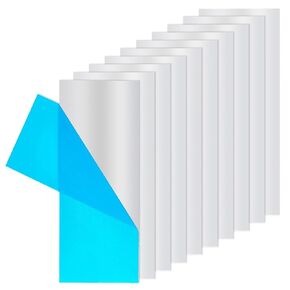 BENECREAT 9.8x4inch Aluminium Metal Sheet, Rectangle Heavy Duty Metal Aluminum Sheet Plate with Protective Film for Decoration, Packaging, Construction, 0.8mm Thick