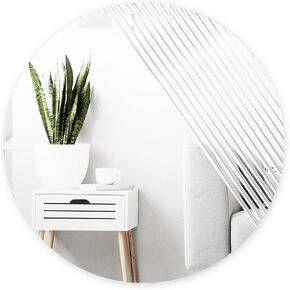 Umbra Ridge Wall Mirror for Entryways, Bathrooms, Living Rooms and More, 24 Inch, Clear