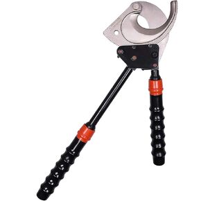 Ratchet Cable Cutter with Telescoping Handles, Heavy Duty Hand Tool J75 Wire Cutters Up To Cu-Al Armored Cable 3 x 120mm2 And 3600 Pairs of Communication Cable