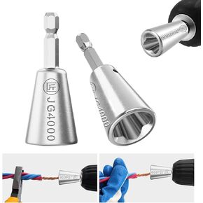 Drill Wire Twister,2PCS Wire Twister Tool for Drill,Wire Nut Twister,Wire Twisting Tool,Wire Twister Wire Connector for Electrical Power Drill Drivers Tools.