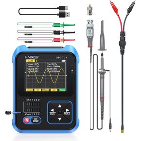 DSO-TC3 راسم الذبذبات الرقمي، جهاز اختبار ترانزستور الذبذبات الرقمي 3 في 1، مولد إشارة PWM، راسم الذبذبات المحمول 500 كيلو هرتز عرض النطاق الترددي 10MSa/s معدل أخذ العينات، 6 أنواع من الأشكال الموجية in Kuwait