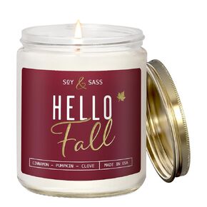 Balsam Candle, Christmas Candles Scented - 'Balsam + Cedar' Soy Candle, w/Balsam Fir, Cedar & Citrus - Infused with Essential Oils I Christmas Candle I Balsam Fir Candles I 9oz, 50Hr, Made in USA