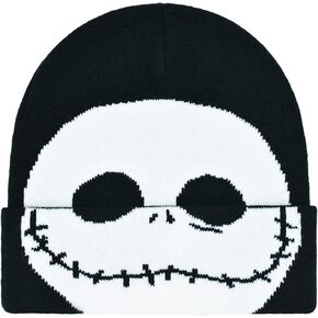 Disney Nightmare Before Christmas Jack Skellington Cuffed Beanie Hat