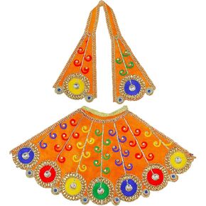 Aditri Creation Decorative Single Laxmi Durga Devi MATA Dress poshak vastra Cloth lehanga Chunari Puja Item for Idol Statues for Indian Traditional Festival(Size :- 5")(Pink)