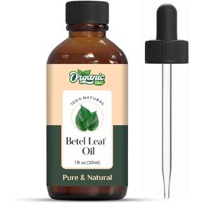 Betel Leaf (Piper betle) Oil | Pure & Natural Essential Oil for Skincare, Hair Care, Aroma & Diffusers- 30ml/1.01fl oz