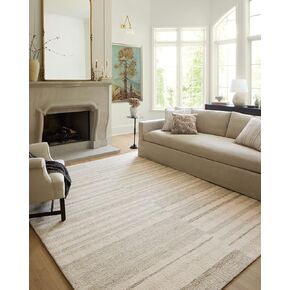 LOLOI Chris Loves Julia Chris Collection CHR-02 Natural/Sage 7'-9'' x 9'-9'' Area Rug