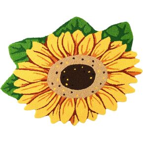 Sunflower Rug and Door Mat for Bedroom/Living Room/Bathroom/Kitchen/Home Decoration- Non-slip Carpet for Outdoor/Indoor Entrance-Welcome/Front Door Mat Approx 30 inch.