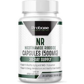 NMN Alternative, NR, 30ct/500mg NAD+ Boosting Supplement - More Efficient Than NMN - Nicotinamide Riboside for Cellular Vitality, Healthy Aging (30-Day Supply)