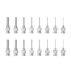 PATIKIL Blunt Tip Dispensing Needle Different Gauge, 16 Pcs 3 Inch Stainless Steel Liquid Dispenser Needles with Lure Lock for Refilling Liquid Inks Adhesives Glue