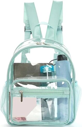 Small Clear Backpacks Purses,Mini Clear Plastic Backpack for Stadium Event,Ita Transparent Backpack for Girls Boys in Saudi Arabia
