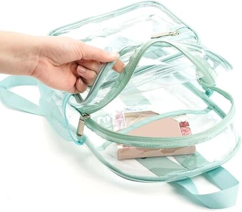 Small Clear Backpacks Purses,Mini Clear Plastic Backpack for Stadium Event,Ita Transparent Backpack for Girls Boys in Saudi Arabia