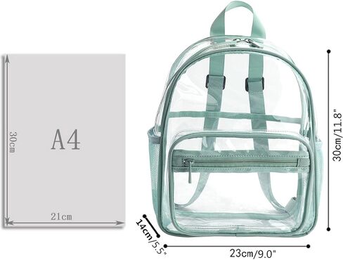 Small Clear Backpacks Purses,Mini Clear Plastic Backpack for Stadium Event,Ita Transparent Backpack for Girls Boys in Saudi Arabia
