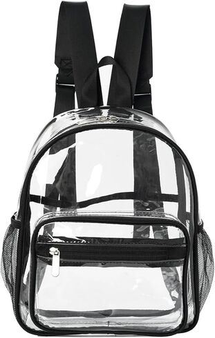 Small Clear Backpacks Purses,Mini Clear Plastic Backpack for Stadium Event,Ita Transparent Backpack for Girls Boys in Saudi Arabia