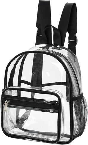 Small Clear Backpacks Purses,Mini Clear Plastic Backpack for Stadium Event,Ita Transparent Backpack for Girls Boys in Saudi Arabia