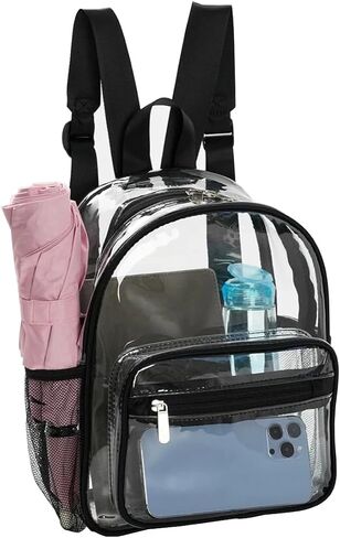 Small Clear Backpacks Purses,Mini Clear Plastic Backpack for Stadium Event,Ita Transparent Backpack for Girls Boys in Saudi Arabia