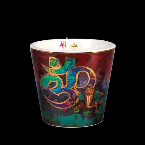 En Paz Scented Candle | Sandalwood-Rose-Saffron | 100% Soy Wax | Luxury Candles | Perfect for Gifting | 40oz | 10cm Tall | Approx Burn Time - 80 Hours in Saudi Arabia