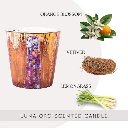 En Paz Scented Candle | Sandalwood-Rose-Saffron | 100% Soy Wax | Luxury Candles | Perfect for Gifting | 40oz | 10cm Tall | Approx Burn Time - 80 Hours in Saudi Arabia
