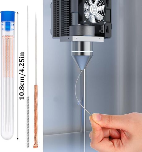3D Printer Nozzle Cleaning Kit, 10 Pcs Stainless Steel Nozzle Cleaning Needles 0.15/0.2/0.25/0.3/0.35/0.4/0.5/0.6/0.8/1.0mm for 3D Printer Accessories in Saudi Arabia