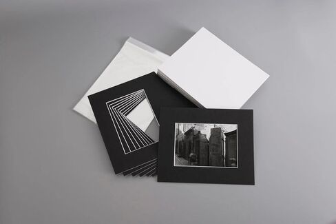 A Plus Max 16x20 inches Black Mat Board + Backing Board + Clear Bag, Pack of 20 in Kuwait