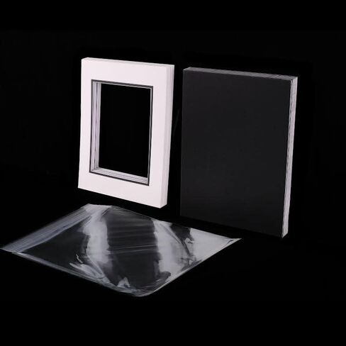 A Plus Max 16x20 inches Black Mat Board + Backing Board + Clear Bag, Pack of 20 in Kuwait