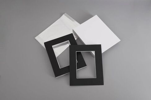 A Plus Max 16x20 inches Black Mat Board + Backing Board + Clear Bag, Pack of 20 in Kuwait
