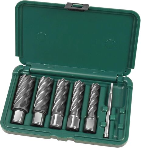 C.S. Unitec Unibroach High Speed Steel Annular Cutter Kit | Mag Drill Press Accessory Attachment Set | Up to 1-1/16" Diameter & 1" Depth of Cut (6-1-001) in Saudi Arabia