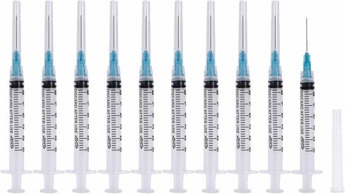 10 Pack, 3mL Syringes with Needle Luer Lock Syringe Individually Packaged (3mL, 23G x 1in) in Saudi Arabia
