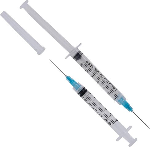 10 Pack, 3mL Syringes with Needle Luer Lock Syringe Individually Packaged (3mL, 23G x 1in) in Saudi Arabia