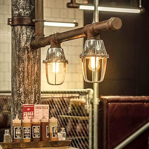 MASTERY MART ST21 [60W Equivalent] [Dimmable] [CRI 95+] LED 5.5W Vintage Light Bulbs, 2700K Soft White, Clear Glass Antique Decorative Filament Edison Bulb, E26 Base, 500LM, (6 Pack) in Saudi Arabia