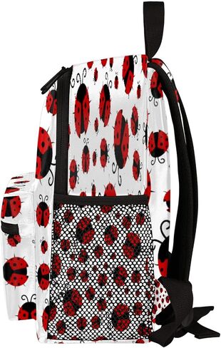 Pardick Cute Kids Backpack Red Ladybug Toddler Backpack with Chest Strap for Boys Girls Red Ladybug Print Lightweight Kindergarten Children Schoolbag Nursery Elementary Travel Bag in Kuwait