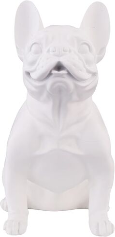 Bulldog Dog Statue Home Decor, French Bulldog Sculpture, Modern Bulldog Doll Crafts Living Room Tabletop Decor, Available in Three Colors（White） in Saudi Arabia