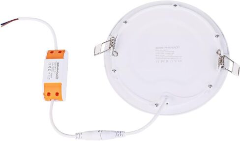 BRILLIHOOD 12W 6 بوصة رفيعة للغاية لوحة سقف غائرة LED مع سائق، 1000 لومن، 80W مكافئ ساطع، المنزل، المكتب، الإضاءة التجارية - حزمة من 10، 6000K أبيض بارد in Saudi Arabia