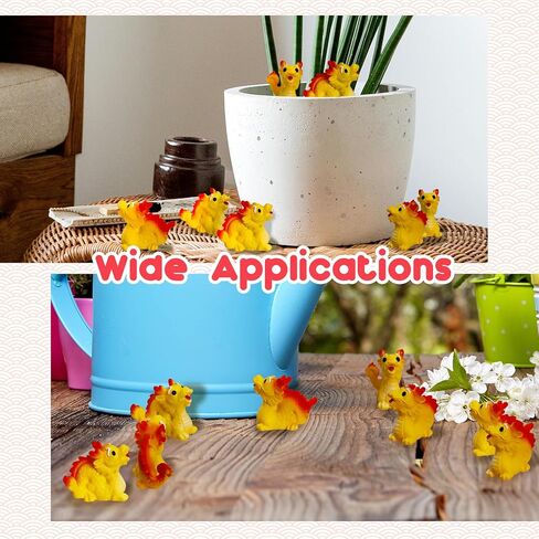 20 قطعة من تمثال التنين الصيني المصغر من Hiawbon، تنانين صغيرة من الراتنج، تنانين مصغرة، حيوانات صغيرة من الراتنج، تماثيل صغيرة، حديقة خرافية، مناظر طبيعية مصغرة للطحالب، مشغولات تررم DIY in Kuwait