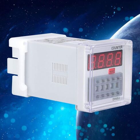 Digital Counter, 11 Pins LED Display Delay Time Relay DH48J-A 1-999900 for Remote Control Automatic Control System (24V AC/DC) in Saudi Arabia