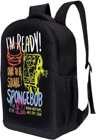 SpongeBob SquarePants Backpack for School | Kids Travel Backpack School Backpack | Kids Backpack for Girls, Boys, Toddlers, Unisex (I'm Ready!) in Kuwait